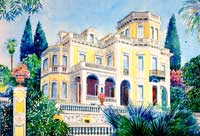 Litografie Ville Sanremo renzo antonelli