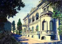 Litografie Ville Sanremo renzo antonelli