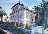 Litografie Ville Sanremo renzo antonelli
